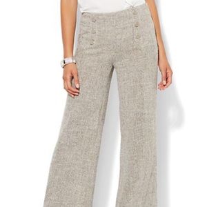 NWT, NY&Co 7th Avenue Wide-Leg Sailor Pant